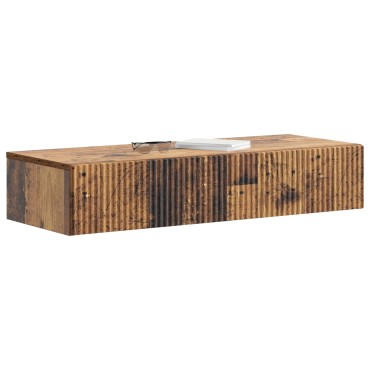 vidaXL Τραπεζάκι Τοίχου Παλαιωμένο ξύλο 87,5x34,5x17cm