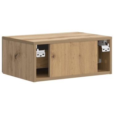 vidaXL Τοίχου Κρεμαστό Κομοδίνο Artisan Δρυς 49x34,5x20cm 1 τεμ.