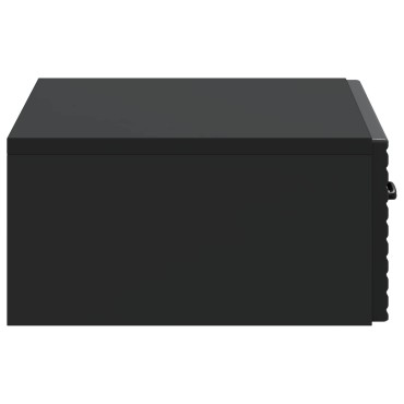 vidaXL Τραπεζάκι Τοίχου 59x34,5x17cm Επεξεργασμένο Ξύλο Μαύρο