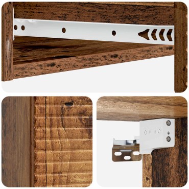 vidaXL Τραπεζάκι Τοίχου 87,5x34,5x17cm Επεξεργασμένο Ξύλο
