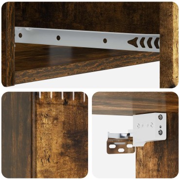 vidaXL Τραπεζάκι Τοίχου 59x34,5x17cm Επεξεργασμένο Ξύλο