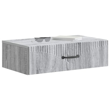 vidaXL Τραπεζάκι Τοίχου Γκρι Sonoma 59x34,5x17cm