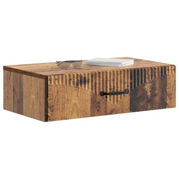vidaXL Τραπεζάκι Τοίχου Παλαιωμένο ξύλο 59x34,5x17cm