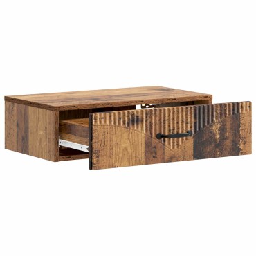 vidaXL Τραπεζάκι Τοίχου 59x34,5x17cm Επεξεργασμένο Ξύλο