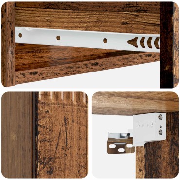 vidaXL Τραπεζάκι Τοίχου 59x34,5x17cm Επεξεργασμένο Ξύλο
