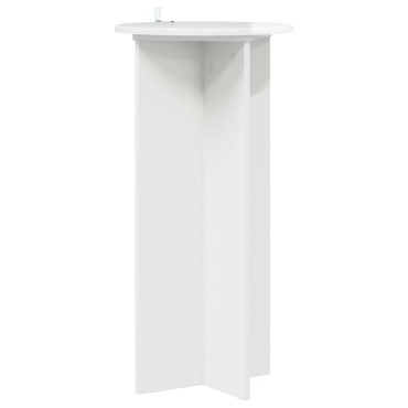 vidaXL Βάση φυτών 2 τμχ. Γυαλιστερό Λευκό 40 x 40 x 80 cm