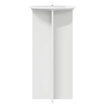 vidaXL Βάση φυτών 2 τμχ. Γυαλιστερό Λευκό 40 x 40 x 80 cm