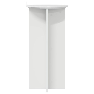 vidaXL Βάση φυτών 2 τμχ. Γυαλιστερό Λευκό 40 x 40 x 80 cm