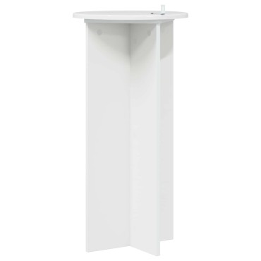 vidaXL Βάση φυτών 2 τμχ. Γυαλιστερό Λευκό 40 x 40 x 80 cm