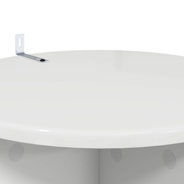 vidaXL Βάση φυτών 2 τμχ. Γυαλιστερό Λευκό 40 x 40 x 80 cm