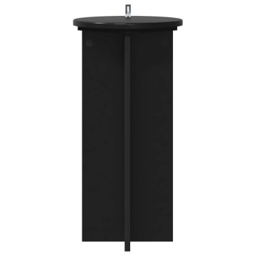 vidaXL Βάση φυτών 2 τμχ. Μαύρο 29,5 x 29,5 x 60 εκ. Επεξεργασμένο Ξύλο