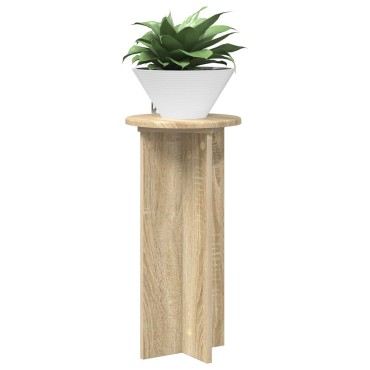 vidaXL Βάση φυτών 2 τμχ. Sonoma Δρυς 29,5 x 29,5 x 60 εκ.