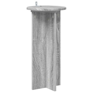 vidaXL Βάση φυτών 2 τεμ. Γκρι Sonoma 29,5 x 29,5 x 60 εκ.