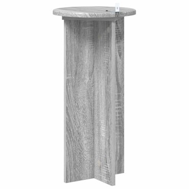 vidaXL Βάση φυτών 2 τεμ. Γκρι Sonoma 29,5 x 29,5 x 60 εκ.