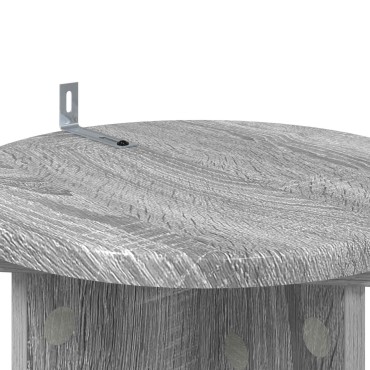 vidaXL Βάση φυτών 2 τεμ. Γκρι Sonoma 29,5 x 29,5 x 60 εκ.