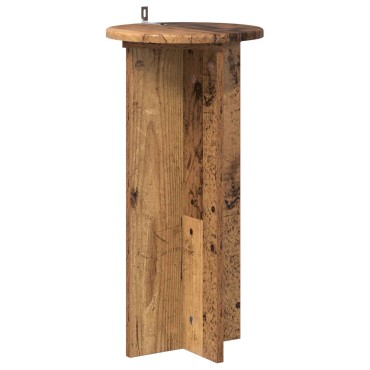 vidaXL Βάση φυτών 2 τεμ. Παλαιωμένο ξύλο 29,5 x 29,5 x 60 εκ.