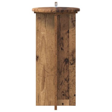 vidaXL Βάση φυτών 2 τεμ. Παλαιωμένο ξύλο 29,5 x 29,5 x 60 εκ.