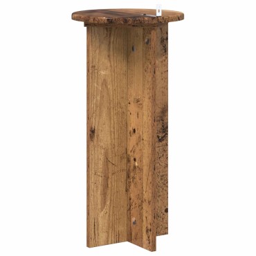vidaXL Βάση φυτών 2 τεμ. Παλαιωμένο ξύλο 29,5 x 29,5 x 60 εκ.