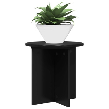 vidaXL Βάση φυτών 2 τμχ. Μαύρο 40 x 40 x 40 cm Επεξεργασμένο Ξύλο