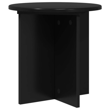 vidaXL Βάση φυτών 2 τμχ. Μαύρο 40 x 40 x 40 cm Επεξεργασμένο Ξύλο