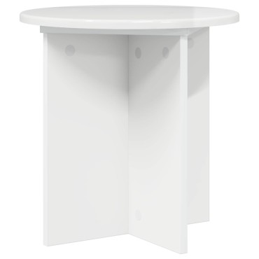 vidaXL Βάση φυτών 2 τμχ. Γυαλιστερό Λευκό 40 x 40 x 40 cm