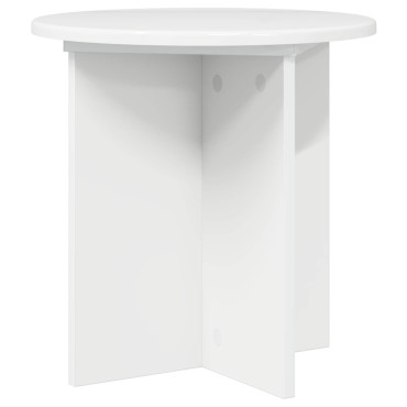 vidaXL Βάση φυτών 2 τμχ. Γυαλιστερό Λευκό 40 x 40 x 40 cm