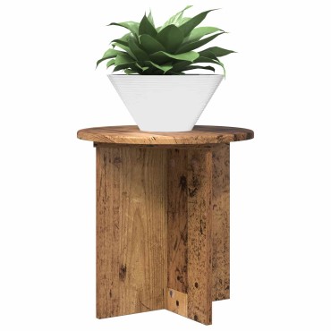 vidaXL Βάση φυτών 2 τμχ. Παλαιωμένο ξύλο 40 x 40 x 40 cm