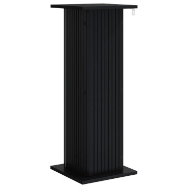 vidaXL Βάση φυτών Μαύρο 30,5 x 30 x 80,5 εκ Επεξεργασμένο Ξύλο