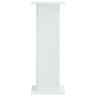 vidaXL Βάση φυτών 2 τμχ. Γυαλιστερό Λευκό 30,5 x 30 x 80,5 εκ