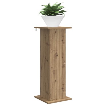 vidaXL Βάση φυτών Artisan Δρυς 30,5 x 30 x 80,5 εκ Επεξεργασμένο Ξύλο
