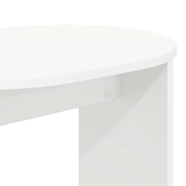 vidaXL Τραπεζάκι Πλευράς Λευκό 50x39,5x55cm Επεξεργασμένο Ξύλο 1 τεμ.