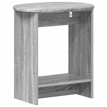 vidaXL Τραπεζάκι Πλευράς Γκρι Sonoma 50x39,5x55 εκ 1 τεμ.