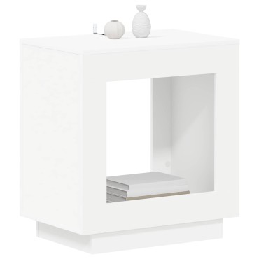 vidaXL Τραπεζάκι Πλευράς Λευκό 60x40x65cm Επεξεργασμένο Ξύλο 1 τεμ.