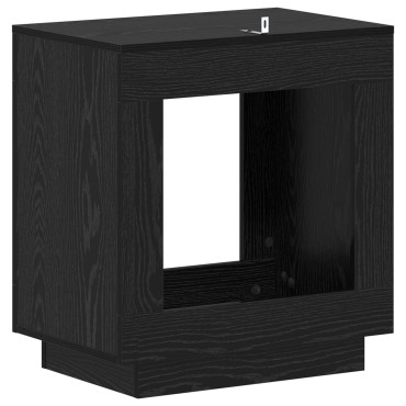 vidaXL Τραπεζάκι Πλευράς Μαύρη Δρυς 60x40x65cm Επεξεργασμένο Ξύλο 1 τεμ.