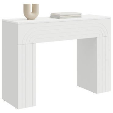 vidaXL Τραπεζάκι σαλονιού Λευκό 102x35x75cm Επεξεργασμένο Ξύλο