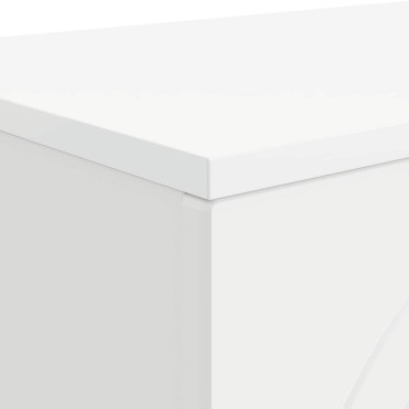 vidaXL Τραπεζάκι σαλονιού Λευκό 102x35x75cm Επεξεργασμένο Ξύλο