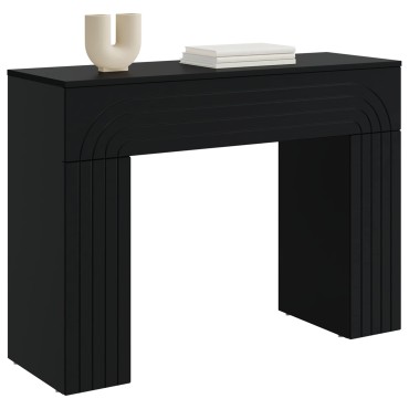 vidaXL Τραπεζάκι σαλονιού Μαύρο 102x35x75cm Επεξεργασμένο Ξύλο