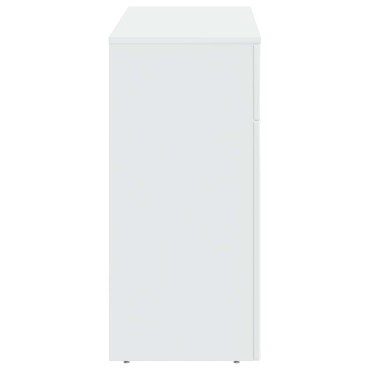 vidaXL Τραπεζάκι σαλονιού Γυαλιστερό Λευκό 102x35x75 εκ