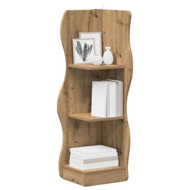 vidaXL Γωνιακό ράφι Artisan Δρυς 34x33x102cm Επεξεργασμένο Ξύλο