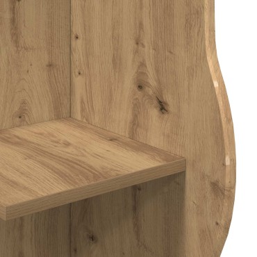 vidaXL Γωνιακό ράφι Artisan Δρυς 34x33x102cm Επεξεργασμένο Ξύλο