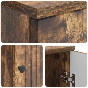 vidaXL Γραφείο Καπνισμένο Ξύλο Δρυός 142,5x50x75cm 1 τεμ.