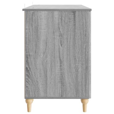 vidaXL Γραφείο Γκρι Sonoma 142,5x50x75cm Επεξεργασμένο Ξύλο 1 τεμ.