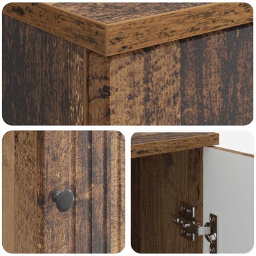 vidaXL Γραφείο Παλαιωμένο ξύλο 142,5x50x75cm Επεξεργασμένο Ξύλο 1 τεμ.