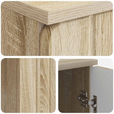 vidaXL Γραφείο Sonoma Δρυς 142,5x50x75cm Επεξεργασμένο Ξύλο 1 τεμ.
