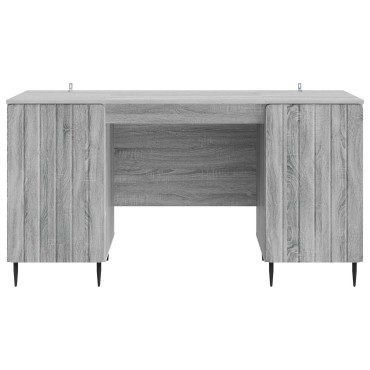 vidaXL Γραφείο Γκρι Sonoma 142,5x50x75cm Επεξεργασμένο Ξύλο 1 τεμ.