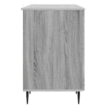 vidaXL Γραφείο Γκρι Sonoma 142,5x50x75cm Επεξεργασμένο Ξύλο 1 τεμ.