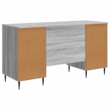 vidaXL Γραφείο Γκρι Sonoma 142,5x50x75cm Επεξεργασμένο Ξύλο 1 τεμ.