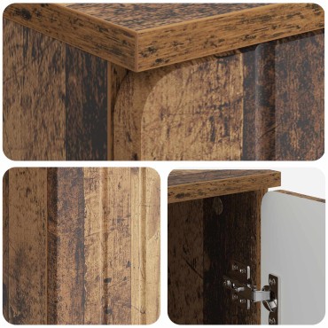 vidaXL Γραφείο Παλαιωμένο ξύλο 142,5x50x75cm Επεξεργασμένο Ξύλο 1 τεμ.