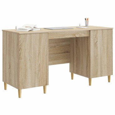 vidaXL Γραφείο Sonoma Δρυς 142,5x50x75cm Επεξεργασμένο Ξύλο 1 τεμ.