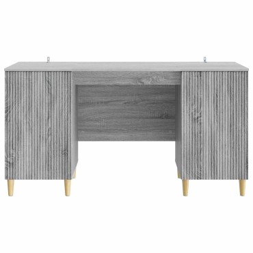 vidaXL Γραφείο Γκρι Sonoma 142,5x50x75cm Επεξεργασμένο Ξύλο 1 τεμ.